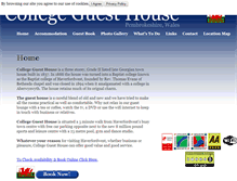 Tablet Screenshot of collegeguesthouse.com